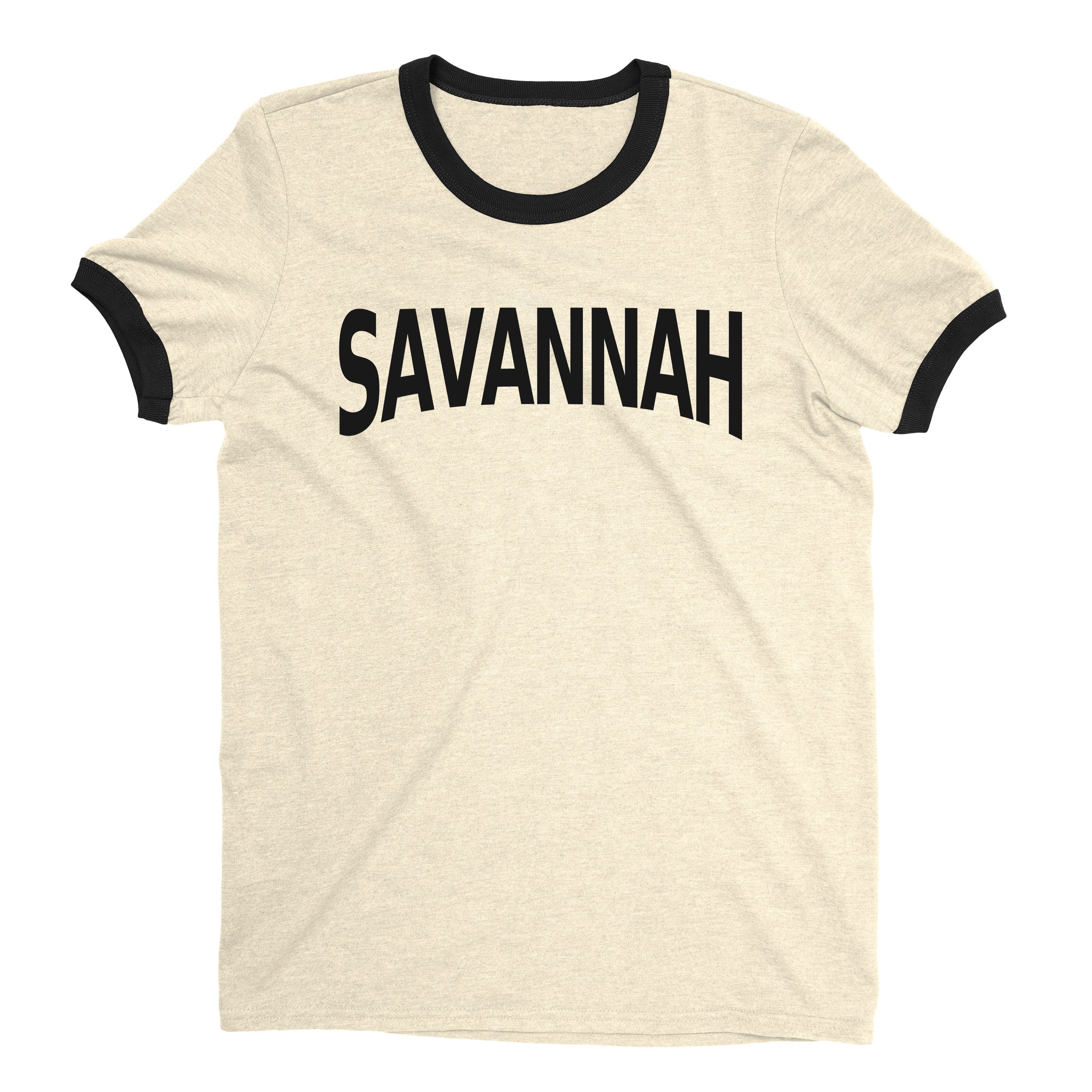 Savannah Ringer Tee — Natural