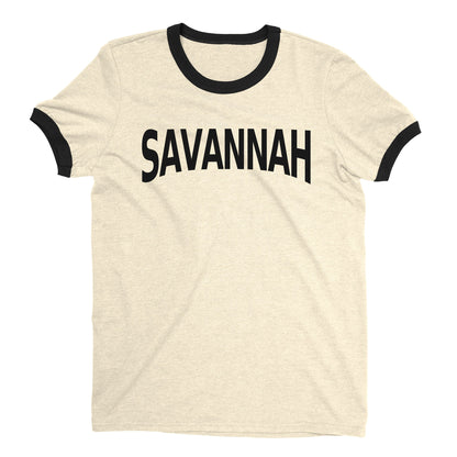 Savannah Ringer Tee — Natural