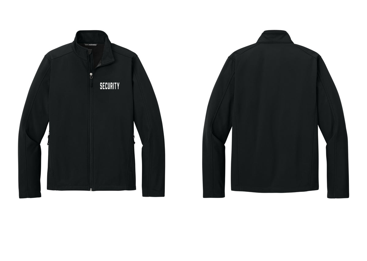 NYC Factory Security Soft Shell Jacket (Classic) - Chest Only - Black