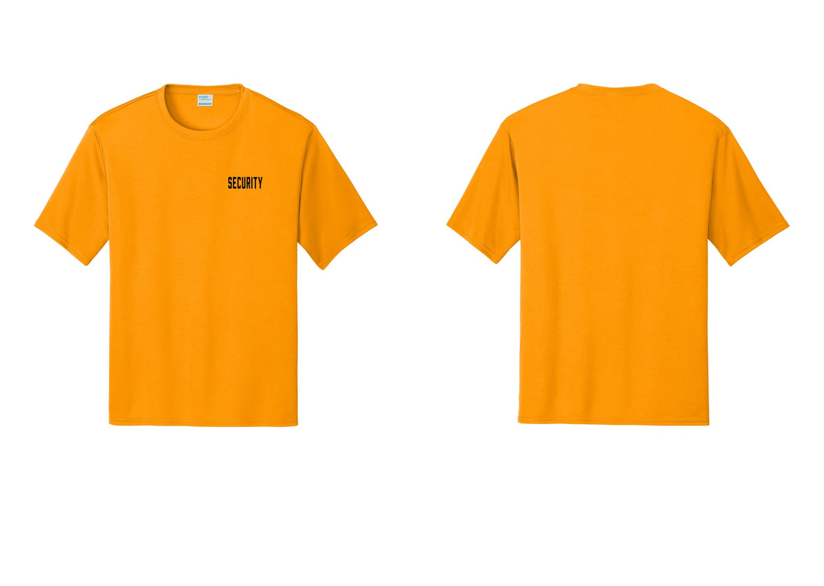 NYC Factory Security Performance T-Shirt (Classic) - Chest Only - Gold