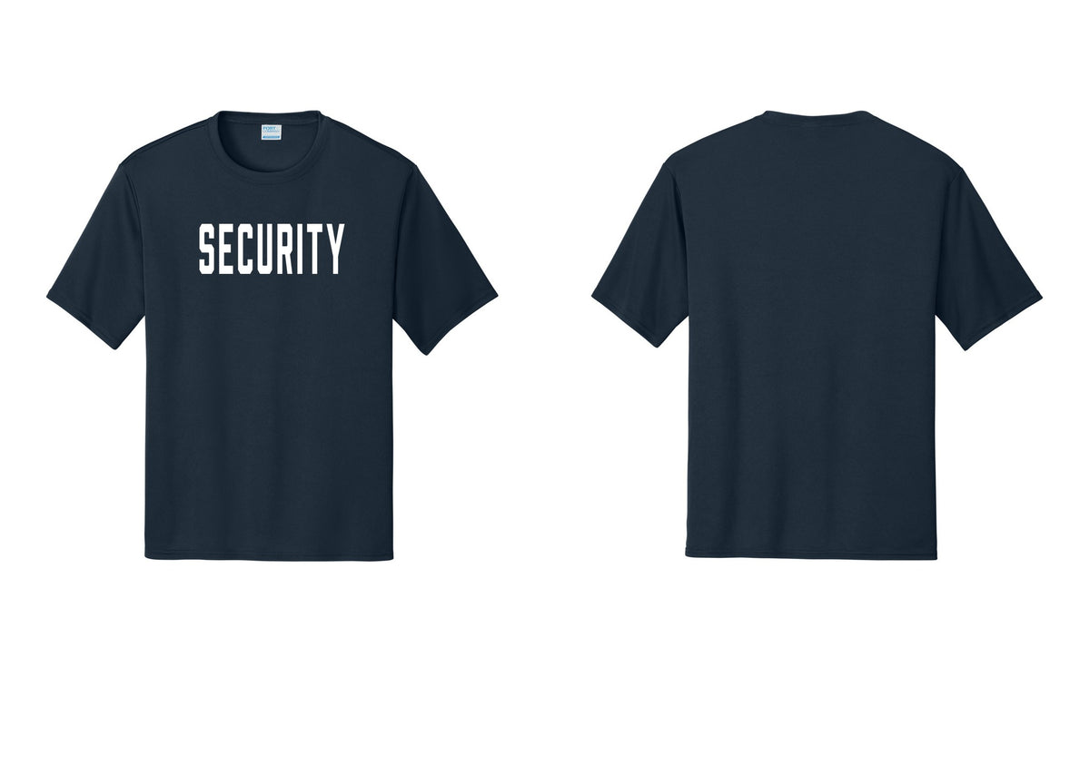 NYC Factory Security Performance T-Shirt (Classic) - Front Only - Navy