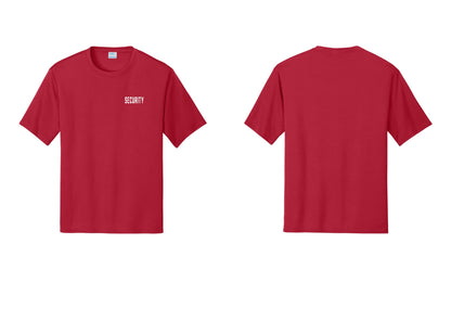 NYC Factory Security Performance T-Shirt (Classic) - Chest Only - Red