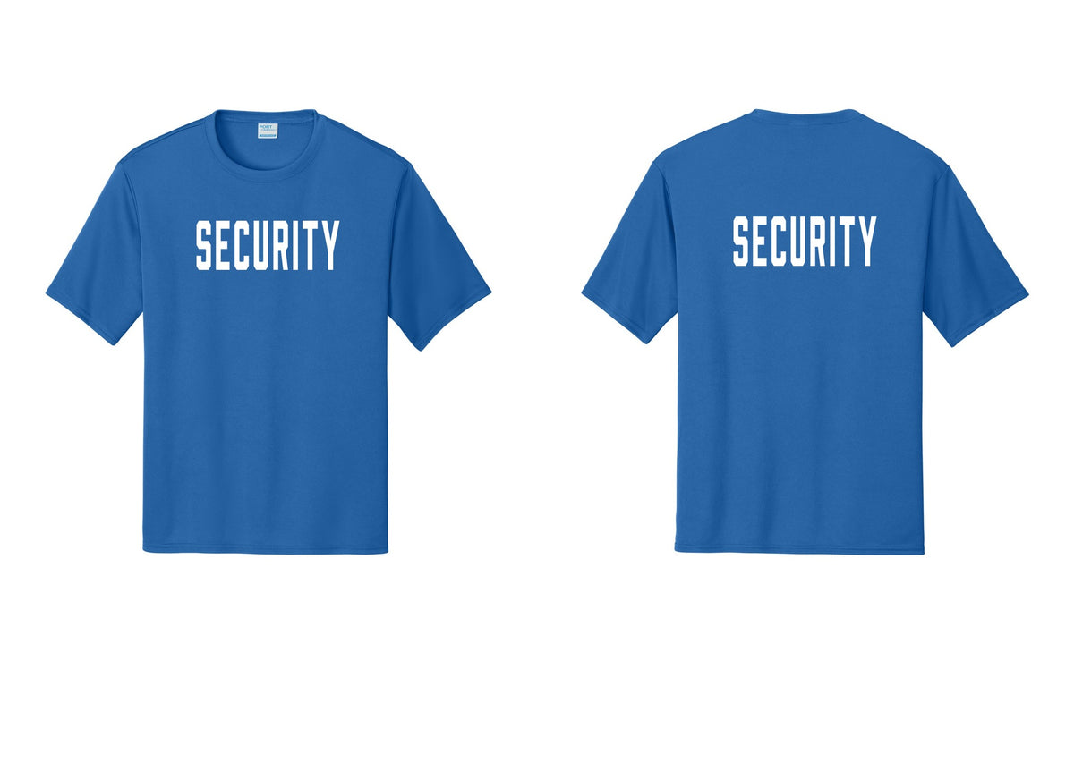 NYC Factory Security Performance T-Shirt (Classic) - Front + Back - Royal