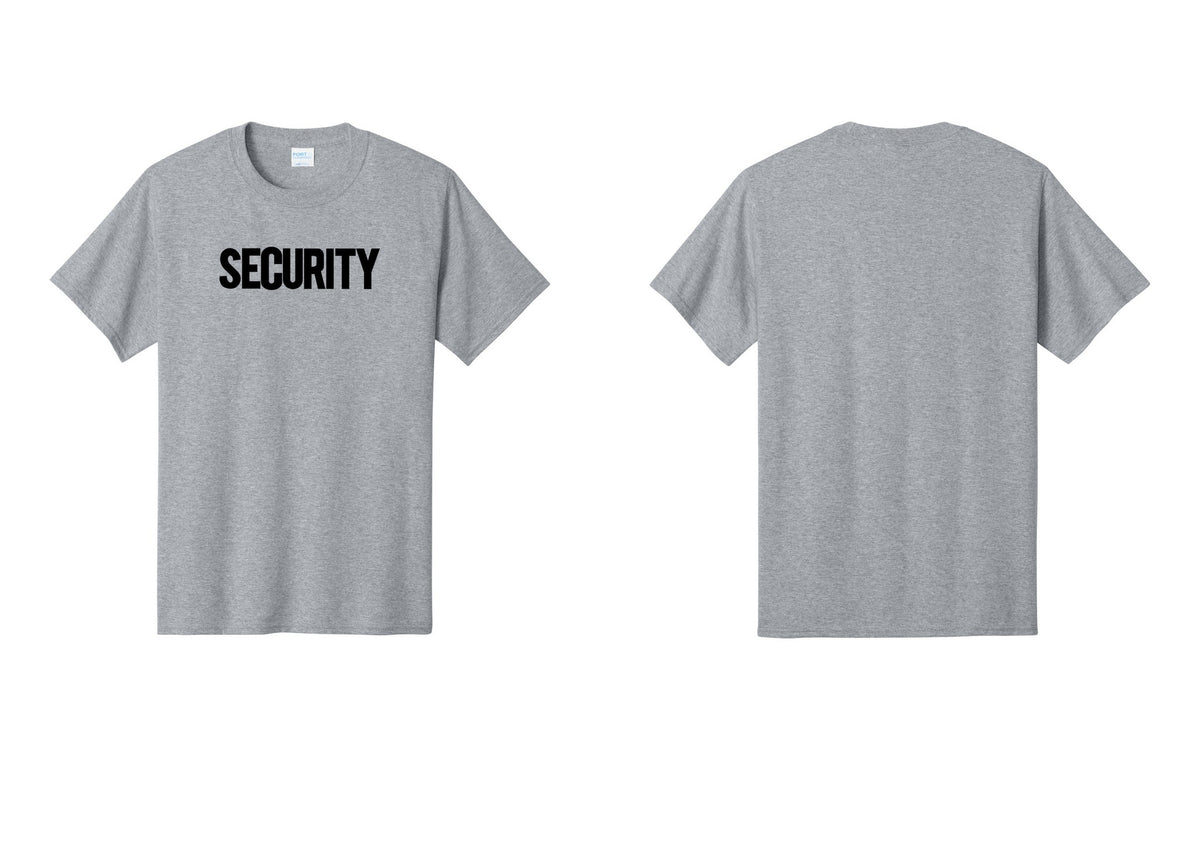 NYC Factory Men's Security Cotton T-Shirt - Front Only - Athletic Heather