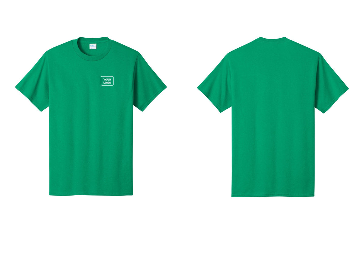 NYC Factory Custom Logo Men's Security Cotton T-Shirt - Your Logo Only - Kelly
