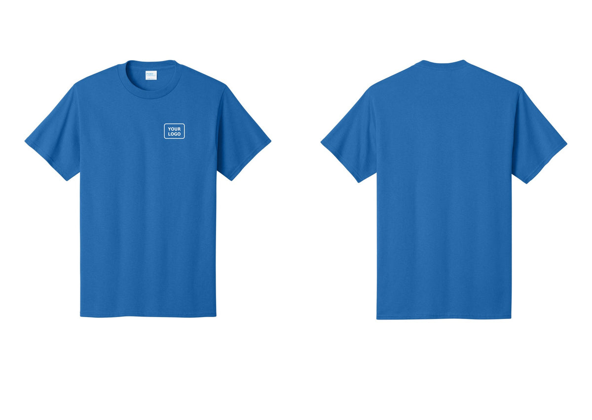 NYC Factory Custom Logo Men's Security Cotton T-Shirt - Your Logo Only - Royal