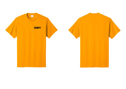 NYC Factory Men's Security Cotton T-Shirt - Chest Only - Gold