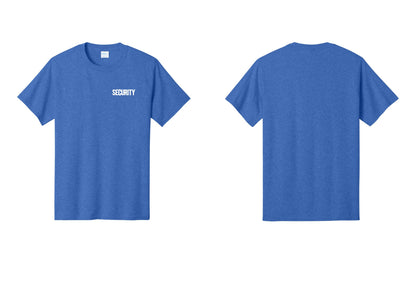 NYC Factory Men's Security Cotton T-Shirt - Chest Only - Heather Royal