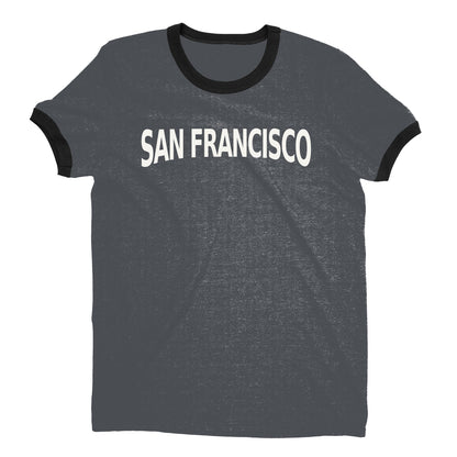 San Francisco Ringer Tee — Dark Heather