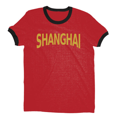 Shanghai Ringer Tee — Red