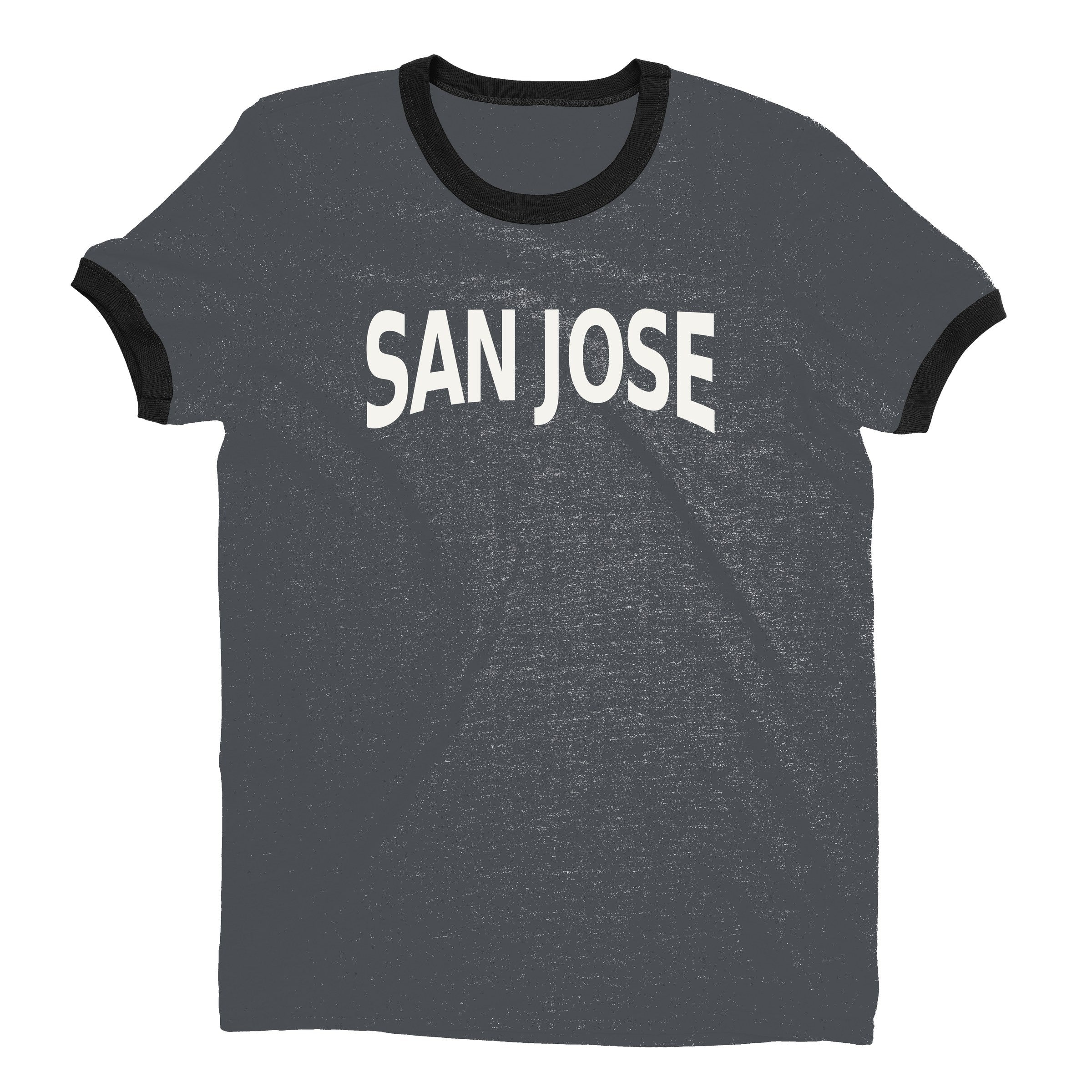 San Jose Ringer Tee — Dark Heather