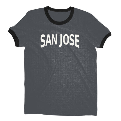 San Jose Ringer Tee — Dark Heather