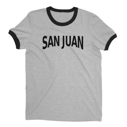 San Juan Ringer Tee — Heather Gray