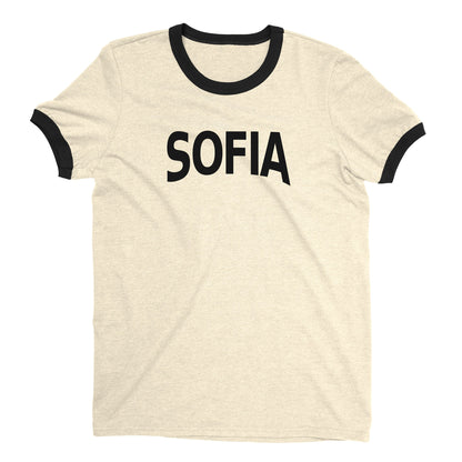 Sofia Ringer Tee — Natural