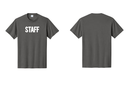 NYC Factory Staff T-Shirt, Bold Lettering - Front Only - Charcoal