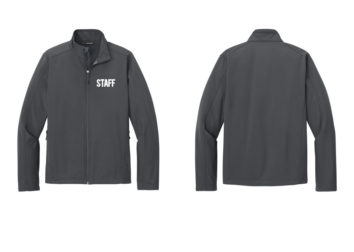NYC Factory Staff Soft Shell Jacket (Bold) - Chest Only - Battleship Grey