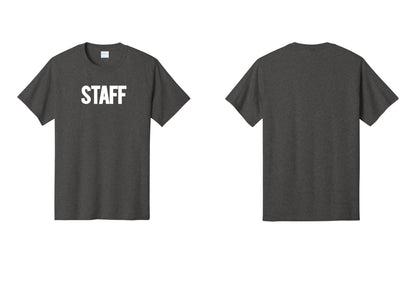 NYC Factory Staff T-Shirt, Bold Lettering - Front Only - Dark Heather Grey
