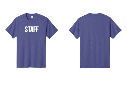 NYC Factory Staff T-Shirt, Bold Lettering - Front Only - Heather Purple