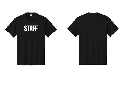 NYC Factory Staff T-Shirt, Bold Lettering - Front Only - Black