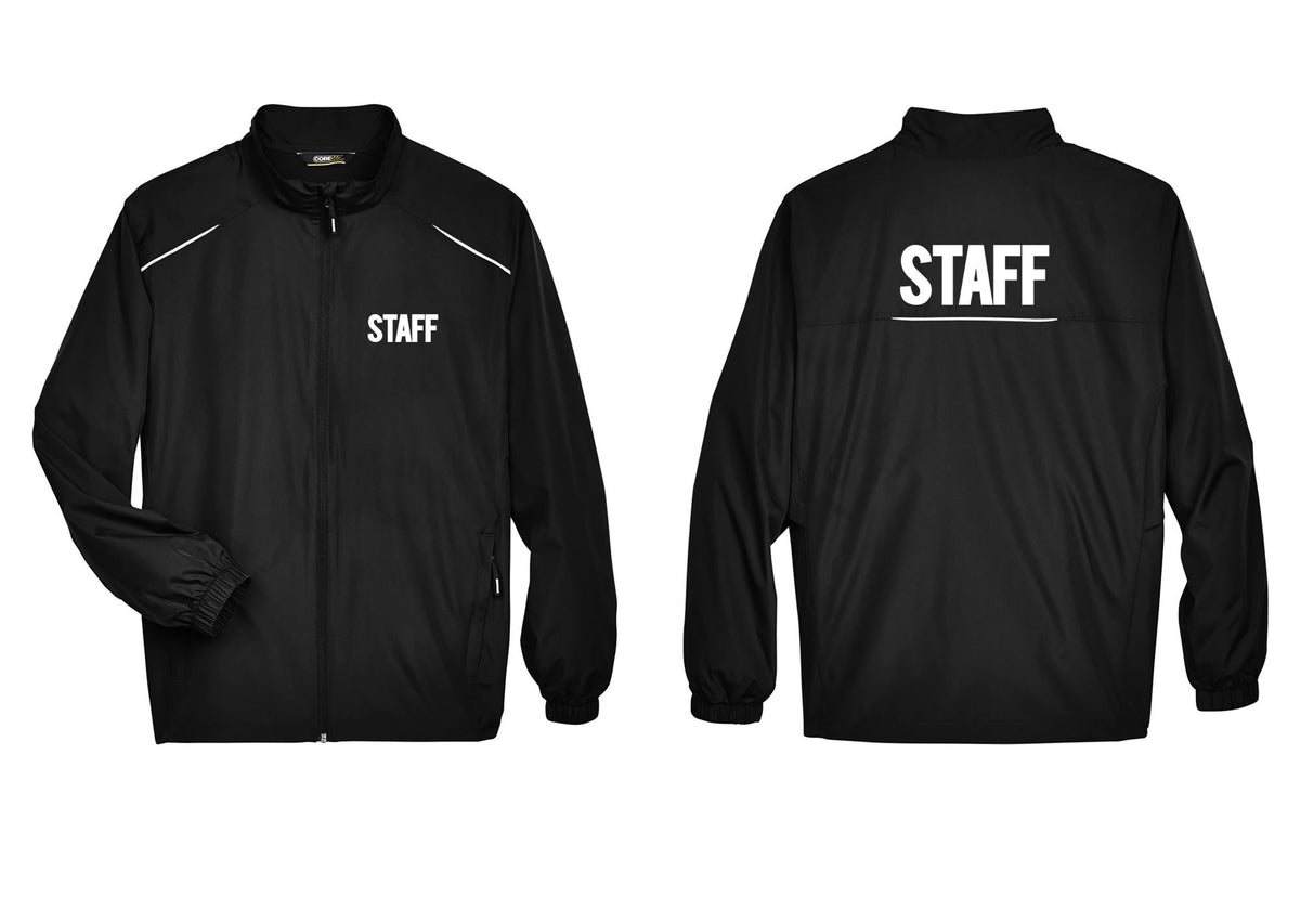 NYC Factory Staff Reflective Lightweight Jacket (Bold) - Chest + Back - Black