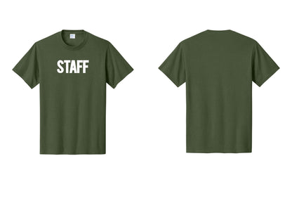 NYC Factory Staff T-Shirt, Bold Lettering - Front Only - Olive