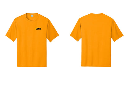 NYC Factory Staff Performance T-Shirt (Bold) - Chest Only - Gold