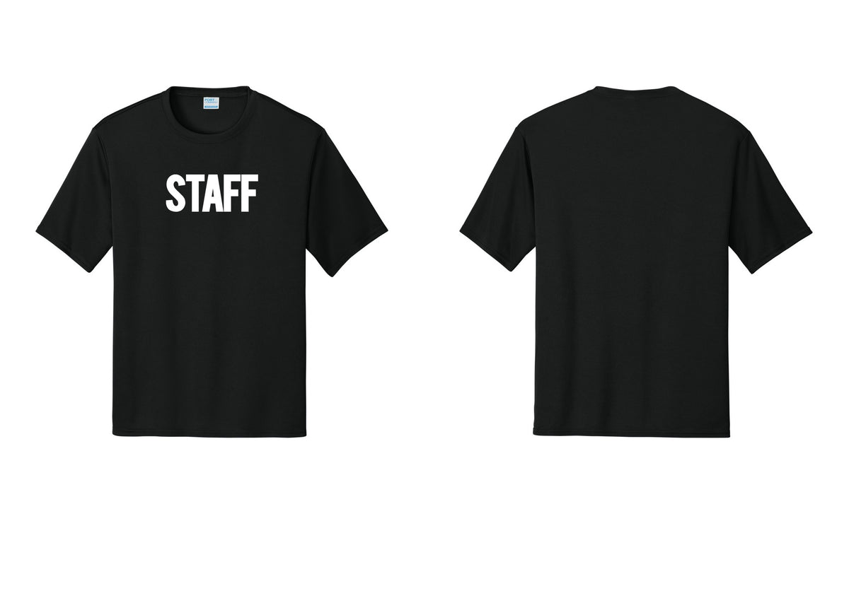 NYC Factory Staff Performance T-Shirt (Bold) - Front Only - Black