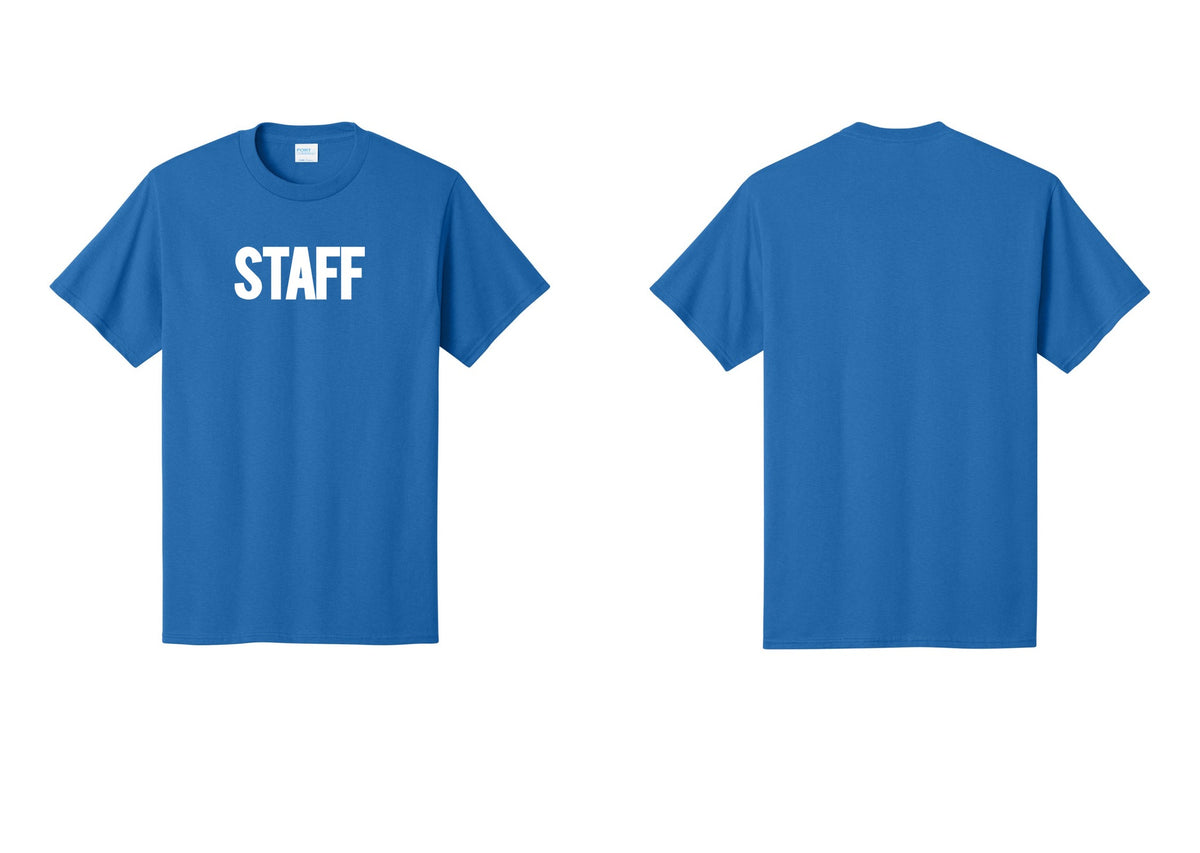 NYC Factory Staff T-Shirt, Bold Lettering - Front Only - Royal