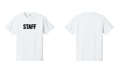 NYC Factory Staff T-Shirt, Bold Lettering - Front Only - White