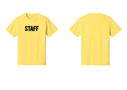 NYC Factory Staff T-Shirt, Bold Lettering - Front Only - Yellow