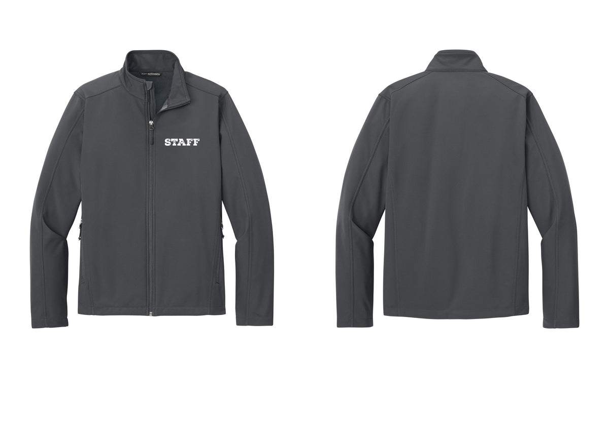 NYC Factory Staff Soft Shell Jacket (Rustic) - Chest Only - Battleship Grey