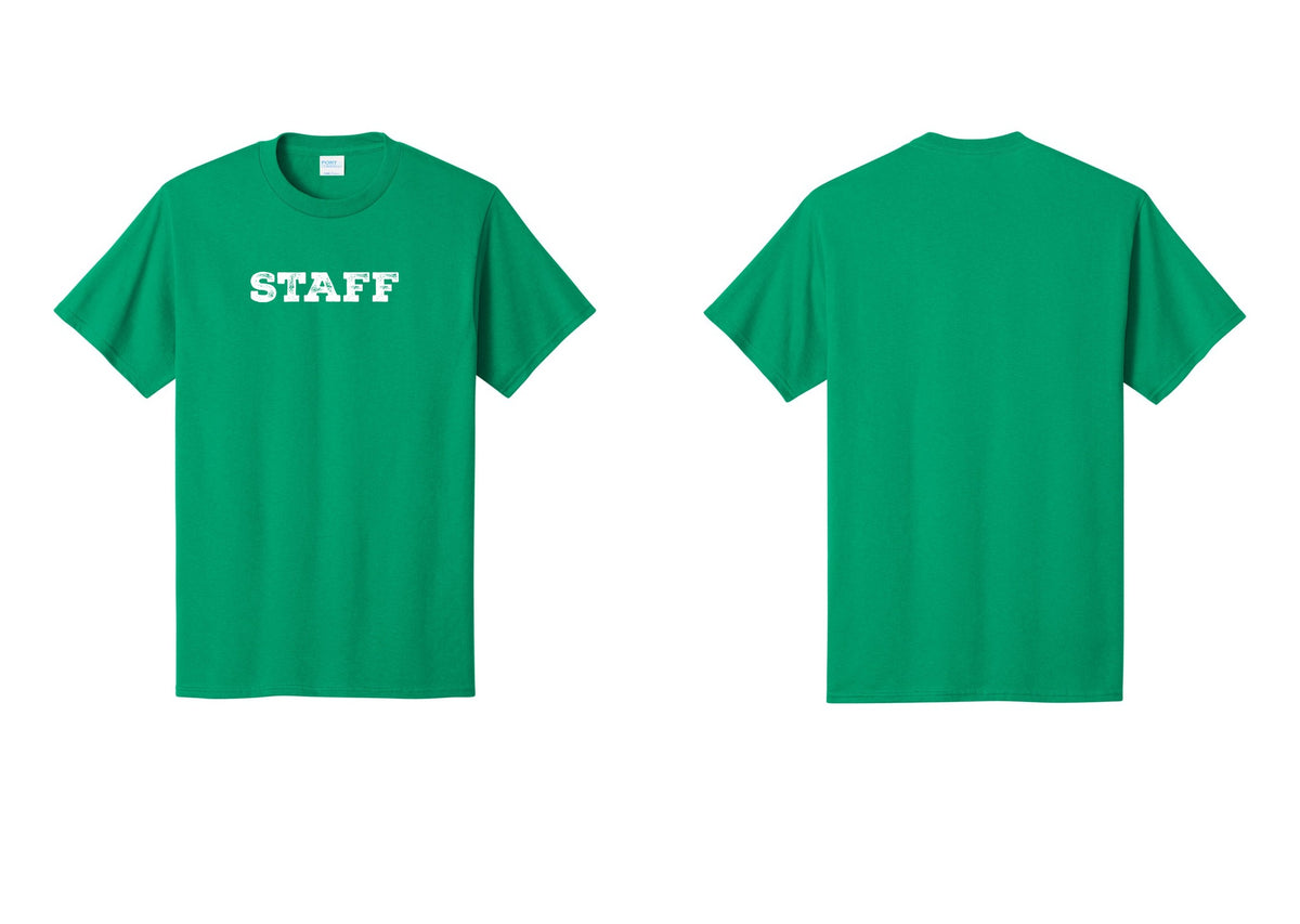 NYC Factory Staff T-Shirt, Rustic Lettering - Front Only - Kelly