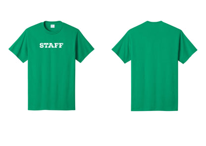 NYC Factory Staff T-Shirt, Rustic Lettering - Front Only - Kelly
