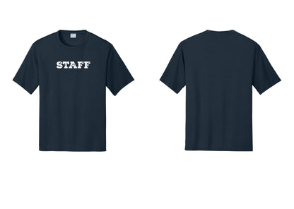 NYC Factory Staff Performance T-Shirt (Rustic) - Front Only - Navy