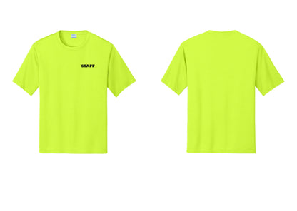 NYC Factory Staff Performance T-Shirt (Rustic) - Chest Only - Neon Yellow