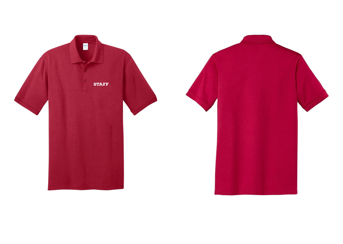 NYC Factory Staff Polo Shirt (Rustic) - Chest Only - Red
