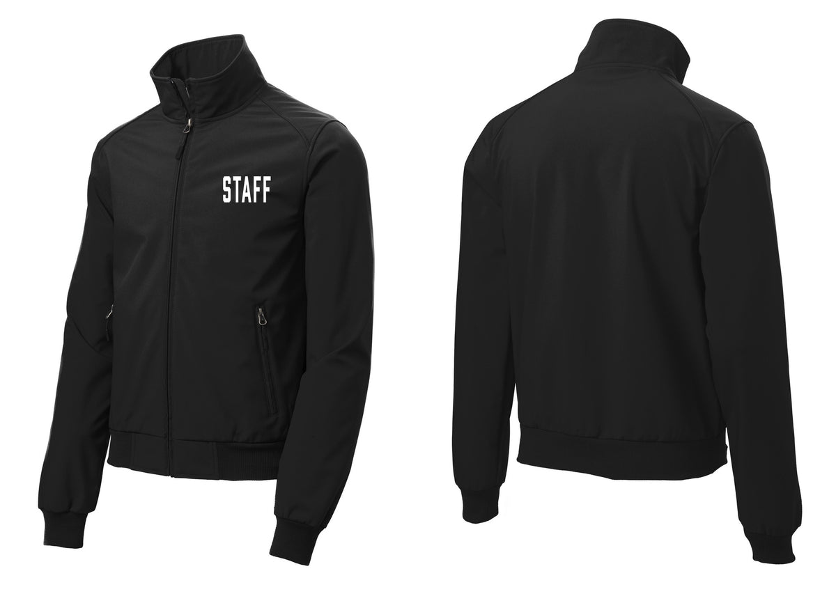 NYC Factory Staff Soft Shell Bomber Jacket (Classic) - Chest Only - Black