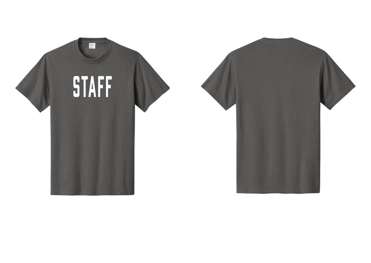 NYC Factory Staff T-Shirt, Condensed Lettering - Front Only - Charcoal