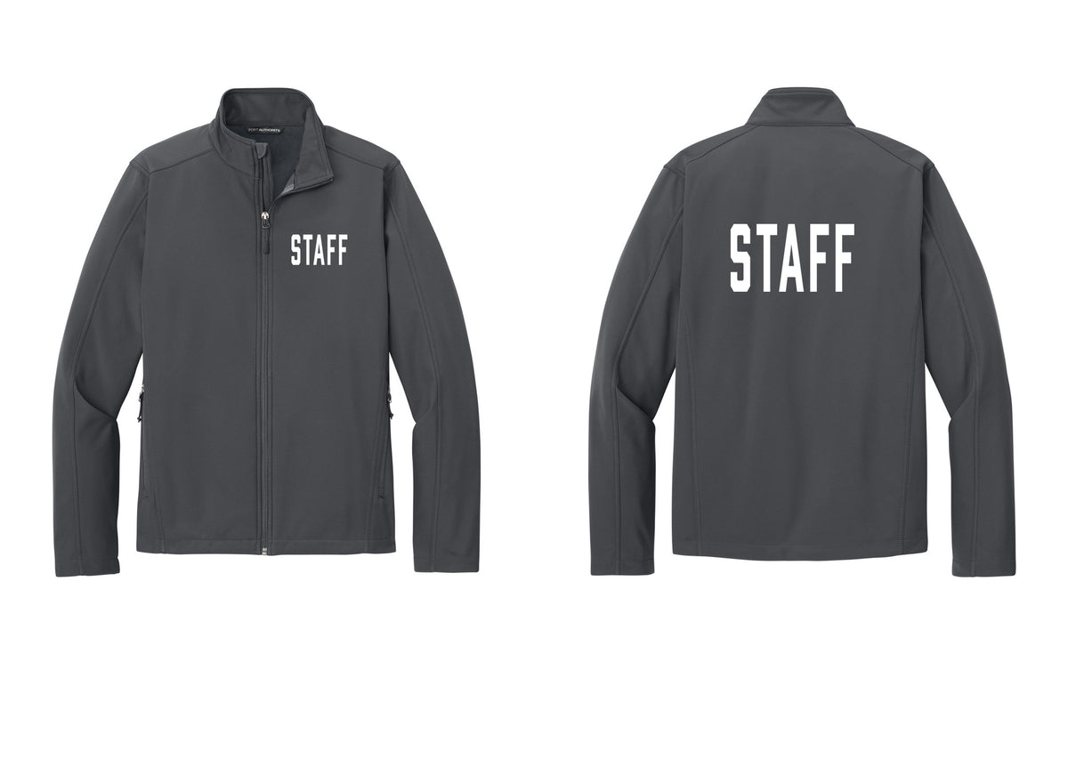 NYC Factory Staff Soft Shell Jacket (Classic) - Chest + Back - Battleship Grey