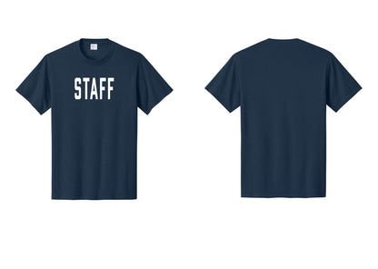 NYC Factory Staff T-Shirt, Condensed Lettering - Front Only - Navy