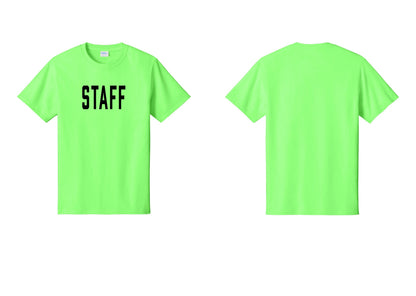 NYC Factory Staff T-Shirt, Condensed Lettering - Front Only - Neon Green