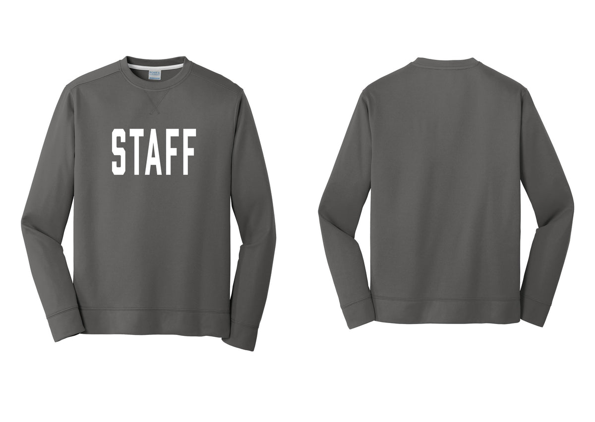 NYC Factory Staff Performance Fleece Crewneck Sweatshirt (Classic) - Front Only - Charcoal