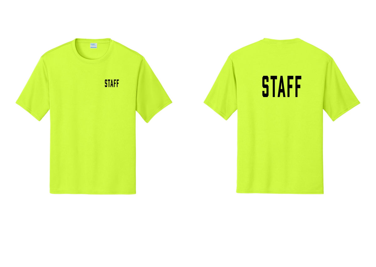 NYC Factory Staff Performance T-Shirt (Classic) - Chest + Back - Neon Yellow