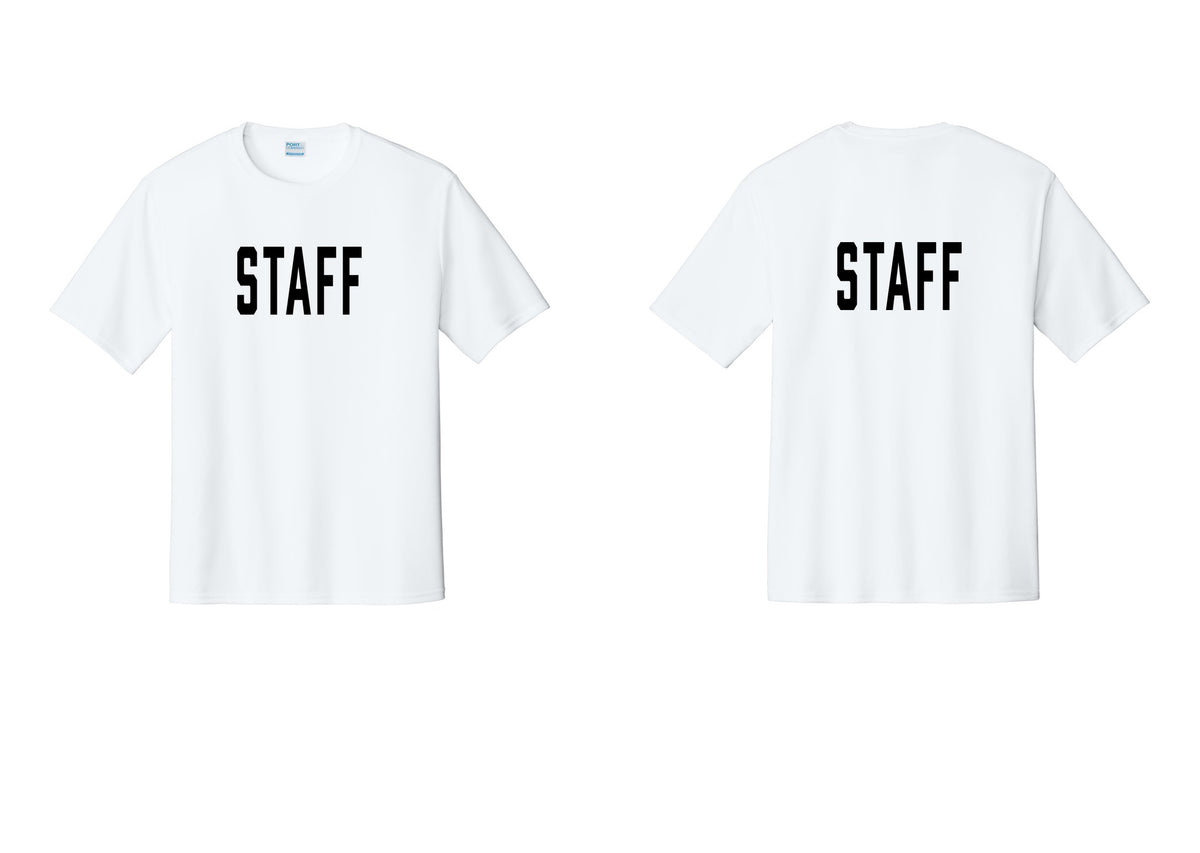NYC Factory Staff Performance T-Shirt (Classic) - Front + Back - White