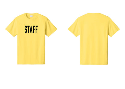 NYC Factory Staff T-Shirt, Condensed Lettering - Front Only - Yellow