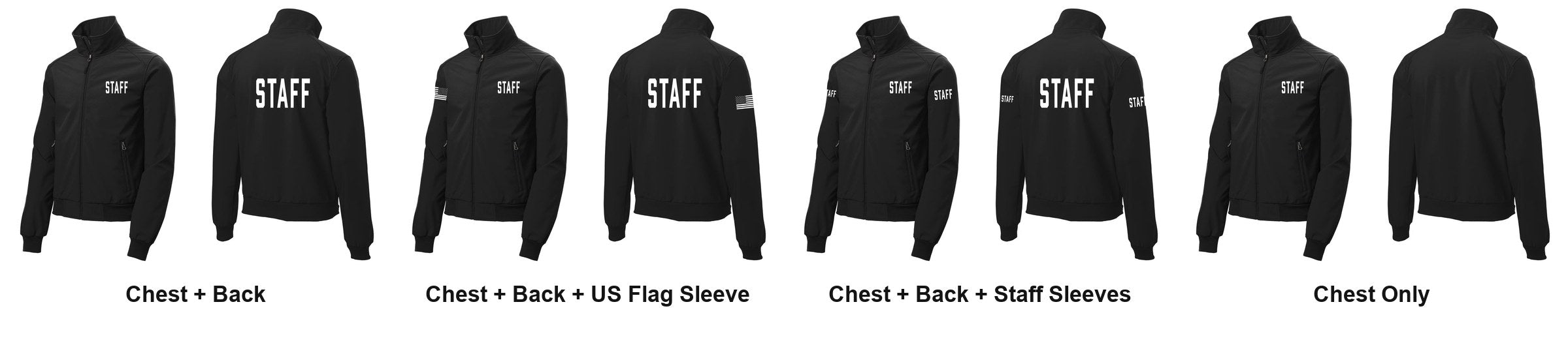 STAFF t-shirt print layouts