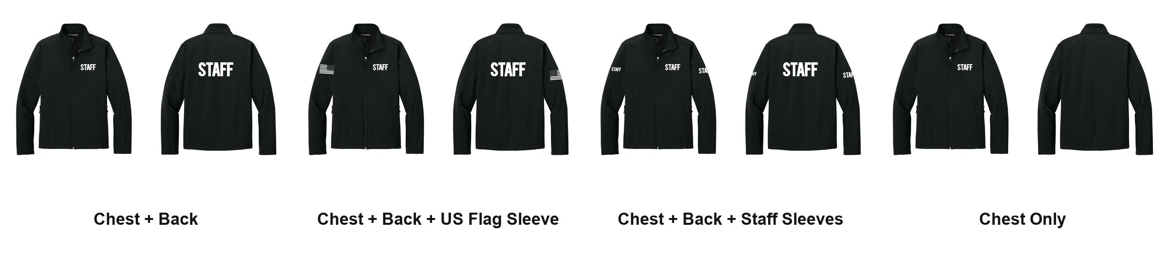 STAFF t-shirt print layouts