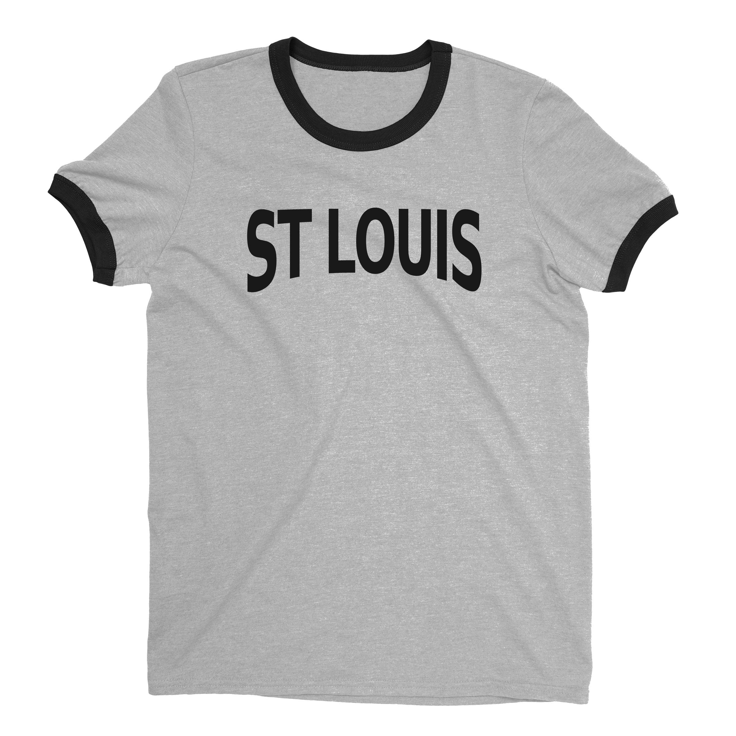 St Louis Ringer Tee — Heather Gray