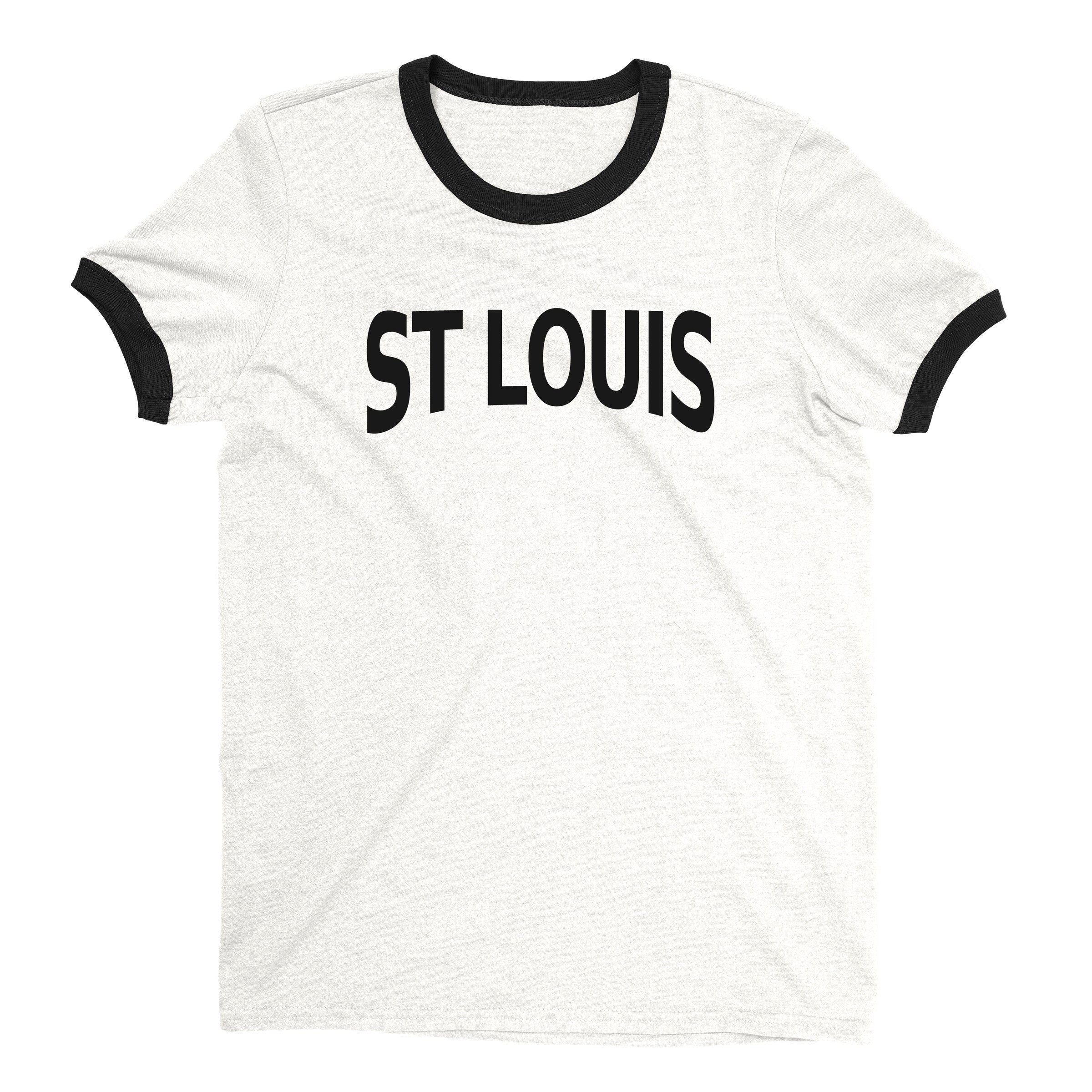 St Louis Ringer Tee — White