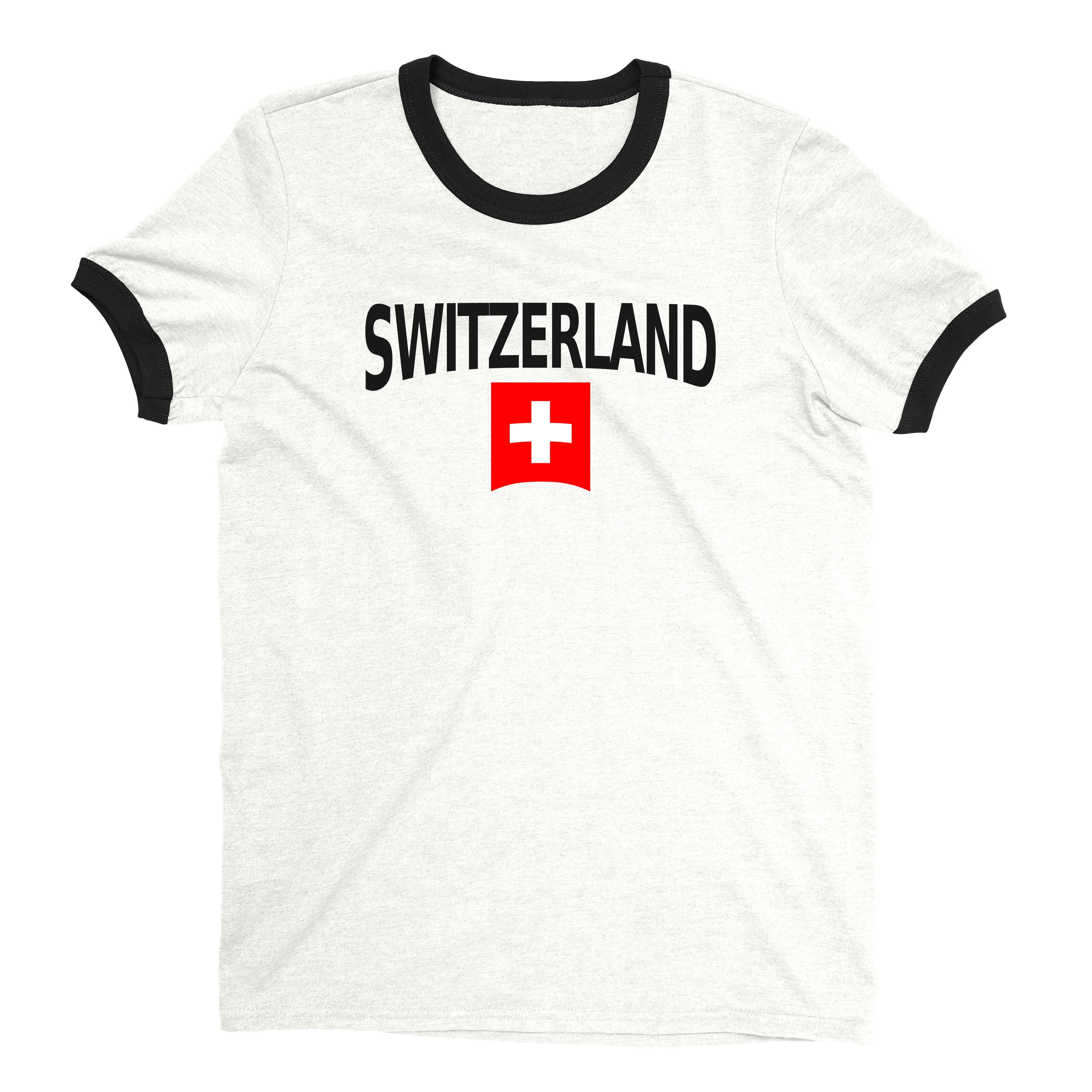Switzerland World Cup Ringer Tee Unisex T-Shirt -- NYC Factory
